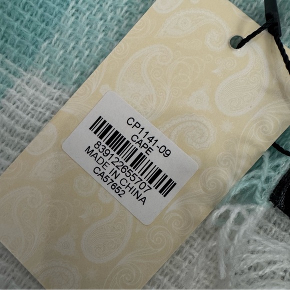 Chic Purple and Teal Women's Shawl - Picture 4 of 5